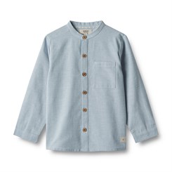 Wheat Shirt LS Willum - Blue waves